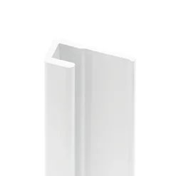 Schulte Profilé de finition H.255 x 1,7 cm, aluminium, blanc brillant, Deco Design