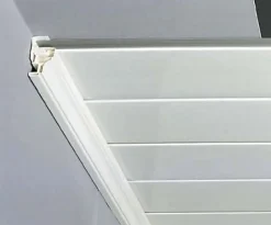 Profil de finition pour plafond et corniche Grosfillex PVC mat blanc L.2,6m- Clearance