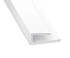 Profilé de finition PVC blanc 14 x 6 mm, L. 2 m-CQFD Clearance