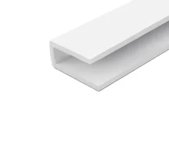 Profilé de finition PVC blanc 14 x 6 mm, L. 2 m-CQFD Clearance