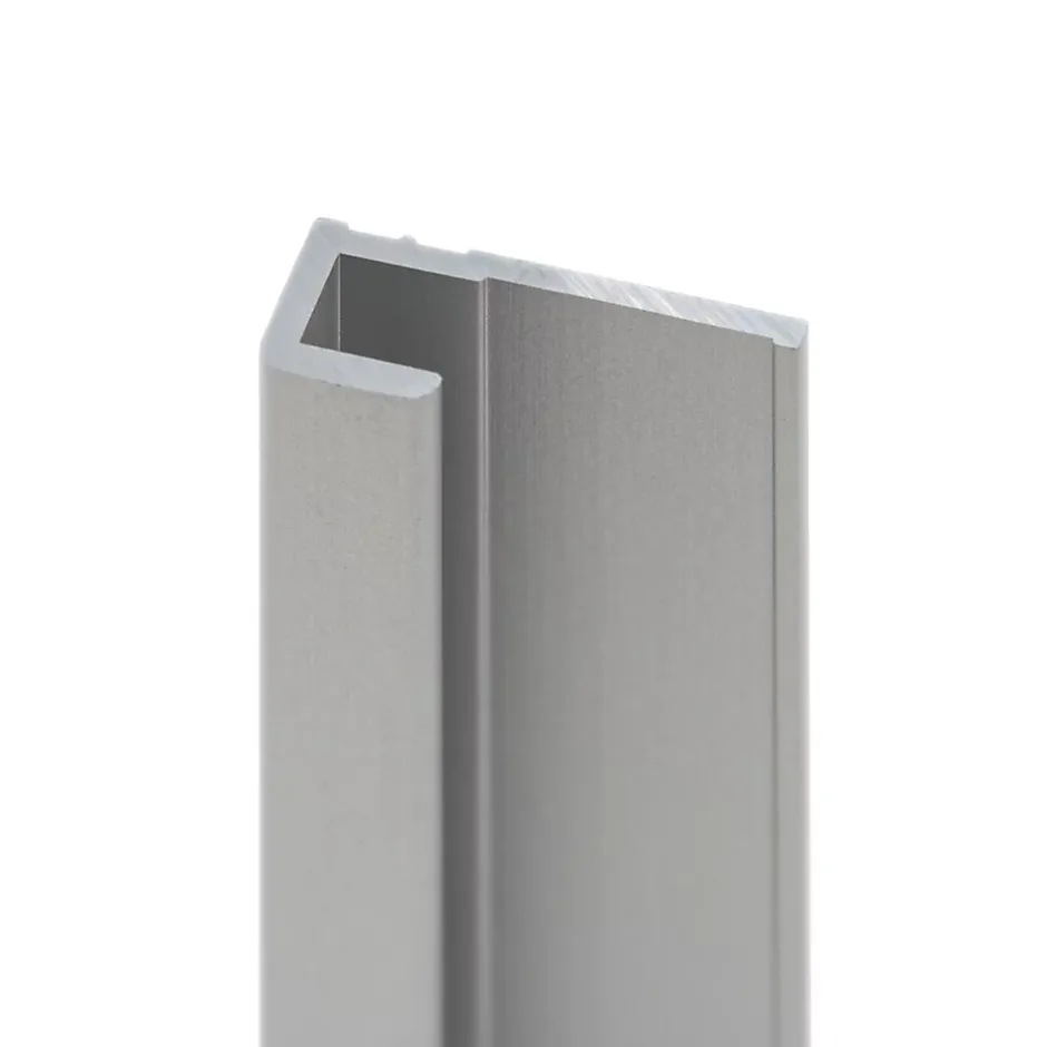Schulte Profilé de fintion pour panneaux muraux DécoDesign, alu argenté