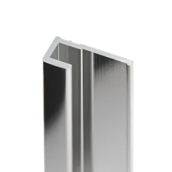 Profilé de fintion pour panneaux muraux DécoDesign, aspect chromé-Schulte Outlet