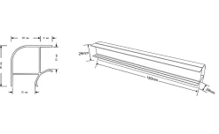 GoodHome Profil de jonction angle pour plinthe