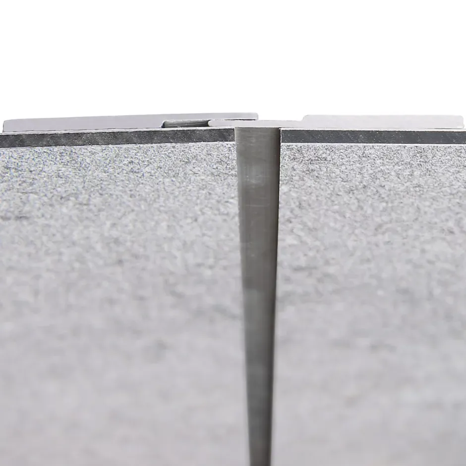 Profilé de jonction invisible H.255 x 3,3 cm, aluminium, argent, Deco Design vendu par 2-Schulte Sale