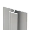 Schulte Profilé de jonction pour panneaux muraux DécoDesign, alu argenté
