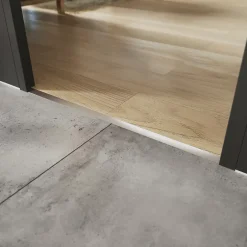 Diall Profilé de rattrapage extérieur droit aluminium brut argent lisse 32mmx100cm