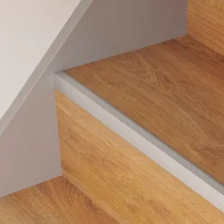 Profilé de rénovation de marche en aluminium décor métal mat 16 x 25 x 900 mm.-GoodHome