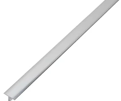 Diall Profilé de transition intérieur droit aluminium effet chromé poli L.2,5m x l.1,4cm x ep.11mm