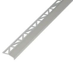 Profilé goutte d'eau extérieur biseauté aluminium brut argent lisse 35mmx250cm-Diall Sale