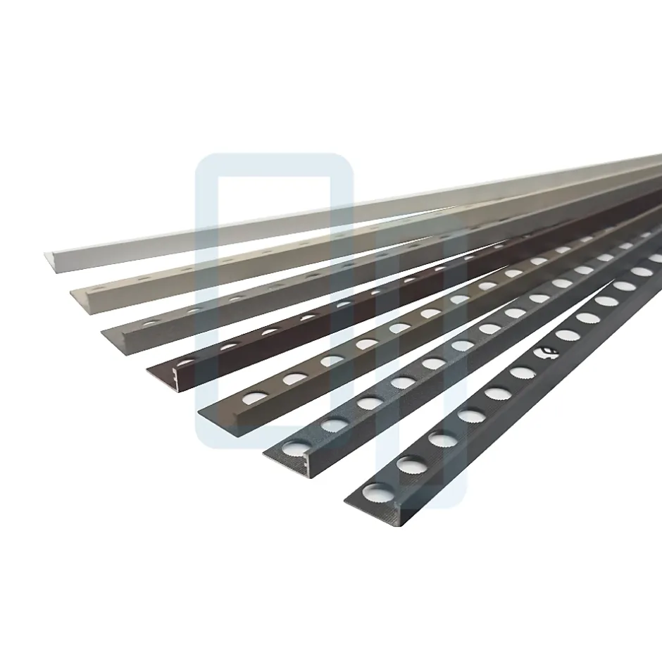 Lux Mosaic Profilé LAQUÉ MAT GRIS FONCÉ INT/EXT décoratif pour Carrelage Mural. L.2,6m x 12mm. Luxury Dark Grey