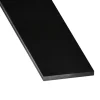 Profilé plat aluminium laqué noir 20 x 2 mm, L. 2,5 m-CQFD Outlet