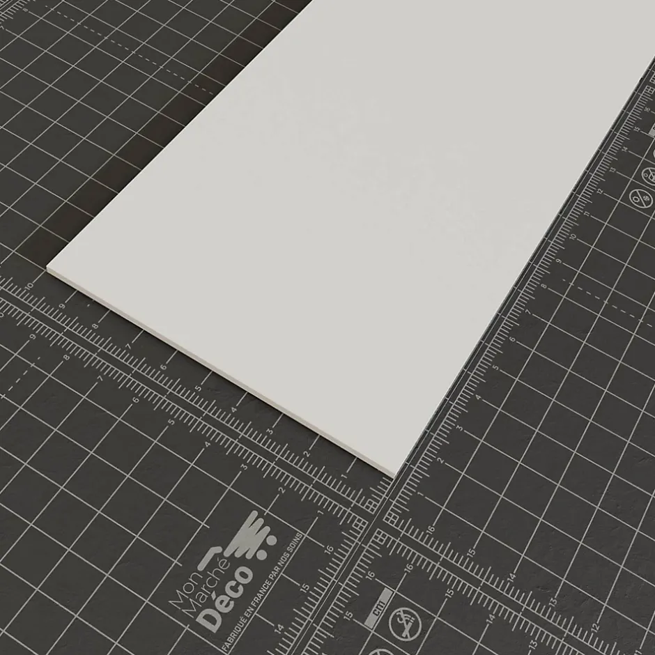 Tecnoprofils Profil Plat PVC 100 mm - Longueur 2.60 m - Lot de 5