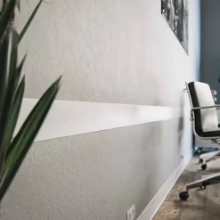 Tecnoprofils Profil Plat PVC 100 mm - Longueur 2.60 m - Lot de 5