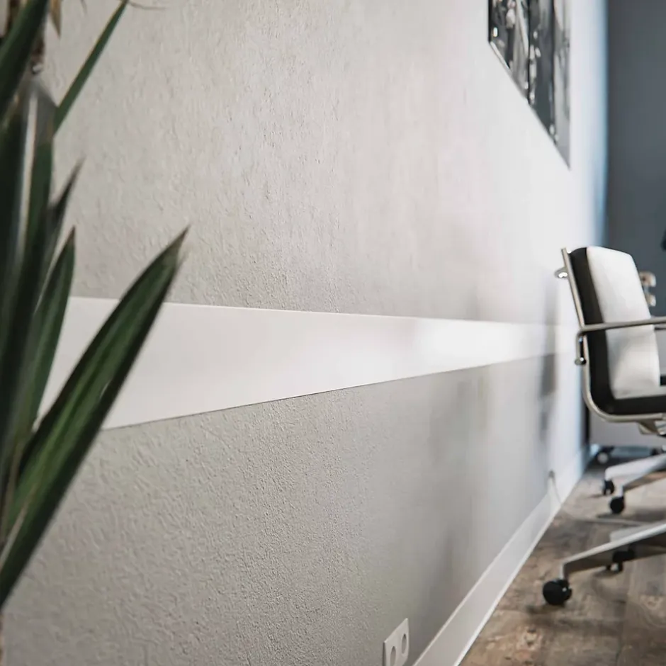 Tecnoprofils Profil Plat PVC 100 mm - Longueur 2.60 m - Lot de 5