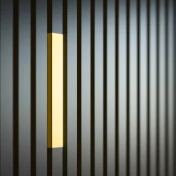 Mon Marché Déco Profilé U Décoratif pour Panneau Tasseau Bois - Or - 20 cm