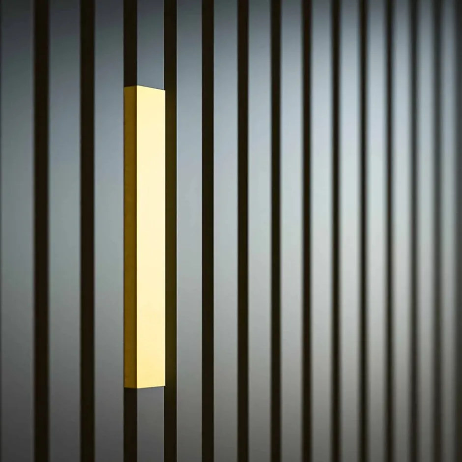 Mon Marché Déco Profilé U Décoratif pour Panneau Tasseau Bois - Or - 20 cm