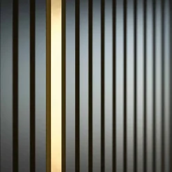 Mon Marché Déco Profilé U Décoratif pour Panneau Tasseau Bois - Or - 1 m