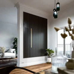 Mon Marché Déco Profilé U Décoratif pour Panneau Tasseau Bois - Or - 1 m