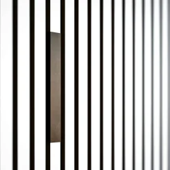 Mon Marché Déco Profilé U Décoratif pour Panneau Tasseau Bois - Gris Foncé - 20 cm