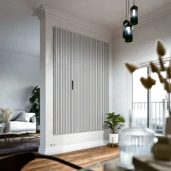 Mon Marché Déco Profilé U Décoratif pour Panneau Tasseau Bois - Gris Foncé - 20 cm