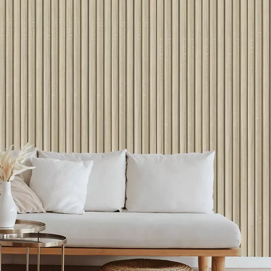 Protocole Home - Lambris MDF décoratif BEATS 2750 x 599 x 12 mm - Surface lisse, finition mate