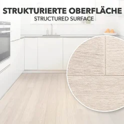 Floordirekt Pure Oak 009s Aspect Bois carrelage Revêtement de Sol, 100 x 450 cm