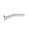 Orac Decor PX202 Cimaise murale - 7,5x2,0x200cm (h x p x L) - moulure décorative polymère Pack 2 pièces