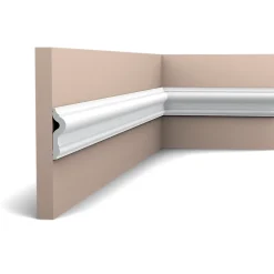 Orac Decor PX202 Cimaise murale - 7,5x2,0x200cm (h x p x L) - moulure décorative polymère Pack 2 pièces