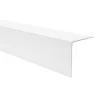 Cornière PVC 50x50 mm de protection et de décoration, baguette d'angle de finition, profilé L, KT, rigide, blanc, 100 cm-Quest New