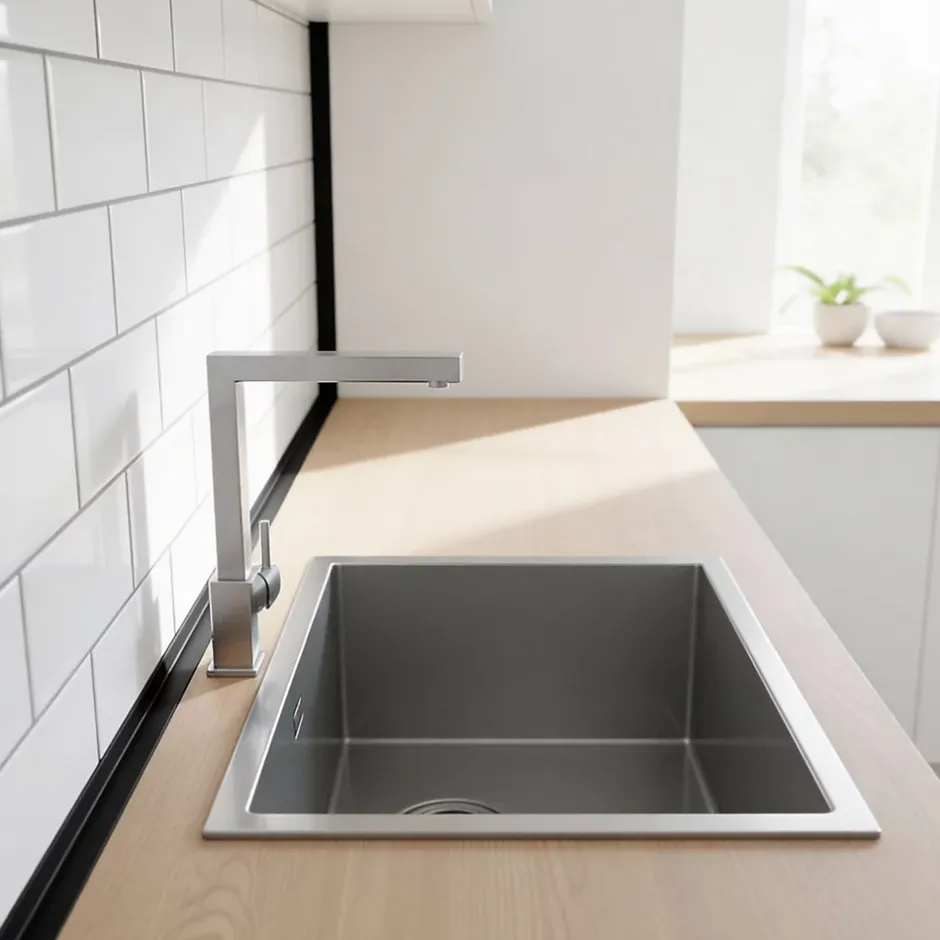 Cornière PVC 30x30 mm de protection et de décoration, baguette d'angle de finition, profilé L, KT, rigide, gris, 150 cm-Quest Hot