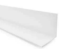 Cornière PVC 20x10 mm de protection et de décoration, baguette d'angle de finition, profilé L, KT, rigide, blanc, 200 cm-Quest Sale