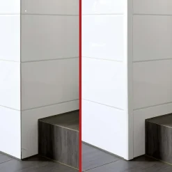 Cornière PVC 50x20 mm de protection et de décoration, baguette d'angle de finition, profilé L, KT, rigide, blanc, 200 cm-Quest Clearance