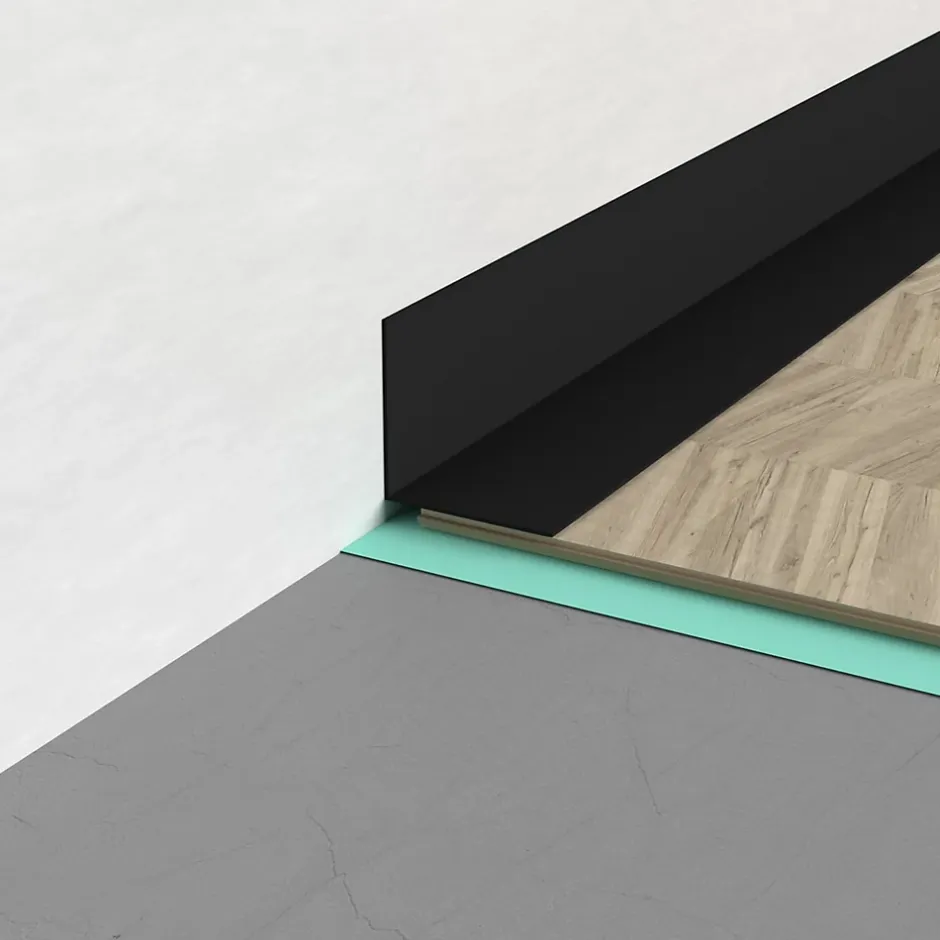 Cornière PVC 30x30 mm de protection et de décoration, baguette d'angle de finition, profilé L, KT, rigide, blanc, 100 cm-Quest New