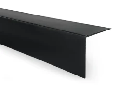 Cornière PVC 20x10 mm de protection et de décoration, baguette d'angle de finition, profilé L, KT, rigide, noir, 150 cm-Quest Online