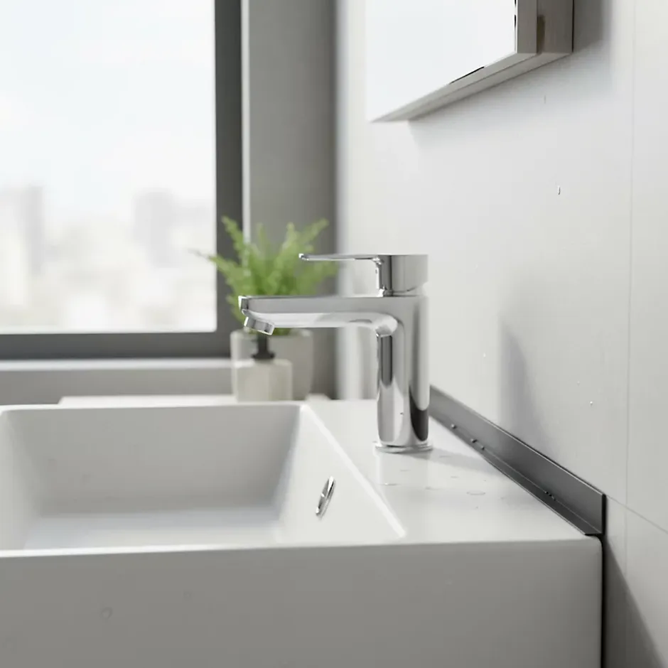 Quest Cornière PVC 50x50 mm de protection et de décoration, baguette d'angle de finition, profilé L, KT, rigide, gris foncé, 100 c