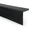 Cornière PVC 50x50 mm de protection et de décoration, baguette d'angle de finition, profilé L, KT, rigide, noir, 150 cm-Quest Outlet