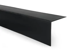 Cornière PVC 50x50 mm de protection et de décoration, baguette d'angle de finition, profilé L, KT, rigide, noir, 150 cm-Quest Outlet