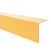 Quest Cornière PVC 50x50 mm de protection et de décoration, baguette d'angle de finition, profilé L, KT, rigide, l'or, 200 cm