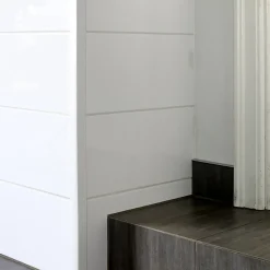 Cornière PVC 50x20 mm de protection et de décoration, baguette d'angle de finition, profilé L, KT, rigide, blanc, 100 cm-Quest Hot