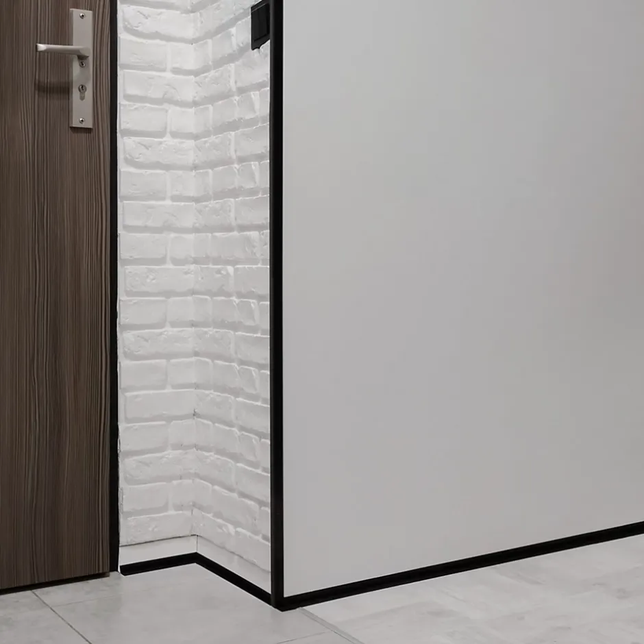 Cornière PVC 50x50 mm de protection et de décoration, baguette d'angle de finition, profilé L, KT, rigide, l'or, 150 cm-Quest Clearance