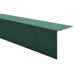 Quest Cornière PVC 15x15mm de protection et de décoration, baguette d'angle de finition, profilé L, KT, rigide, vert, 100 cm