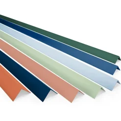 Quest Cornière PVC 15x15mm de protection et de décoration, baguette d'angle de finition, profilé L, KT, rigide, vert, 100 cm