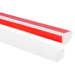 Moulure Décorative Adhesive 10 mm, Quart de Rond PVC flexible - 3 mètres, blanc-Quest Best