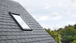 Raccord fenêtre de toit simple sur ardoises EDL SK08 gris-Velux Outlet