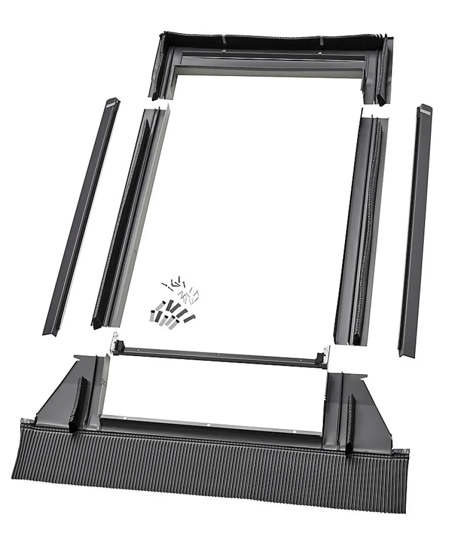 Raccord fenêtre de toit simple sur tuiles EDW MK04 rouge-Velux Online