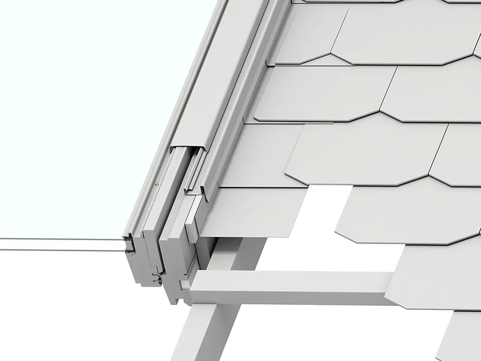 Velux Raccord fenêtre de toit simple sur ardoises EDN SK06 gris