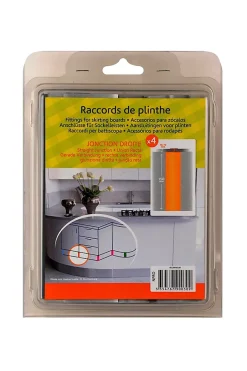 Nordlinger Pro Raccord jonction droite de plinthe de cuisine Nordlinger 16/19 mm, gris x 4