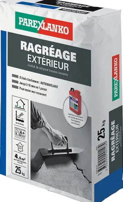 Parexlanko Ragréage extérieur 25 kg gris