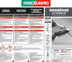 Parexlanko Ragréage extérieur 25 kg gris