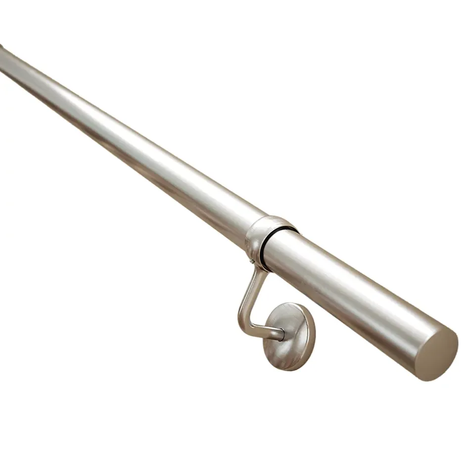 Fortia Rampe arrondie pour escalier acier argent